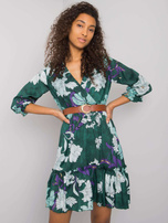 Zielona sukienka z paskiem Pensacola