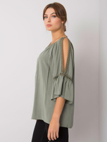 Khaki Bluse aus Viskose Kearney OCH BELLA.