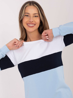Biało-granatowa sukienka Feliciana RUE PARIS