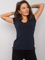 Granatowy t-shirt Square