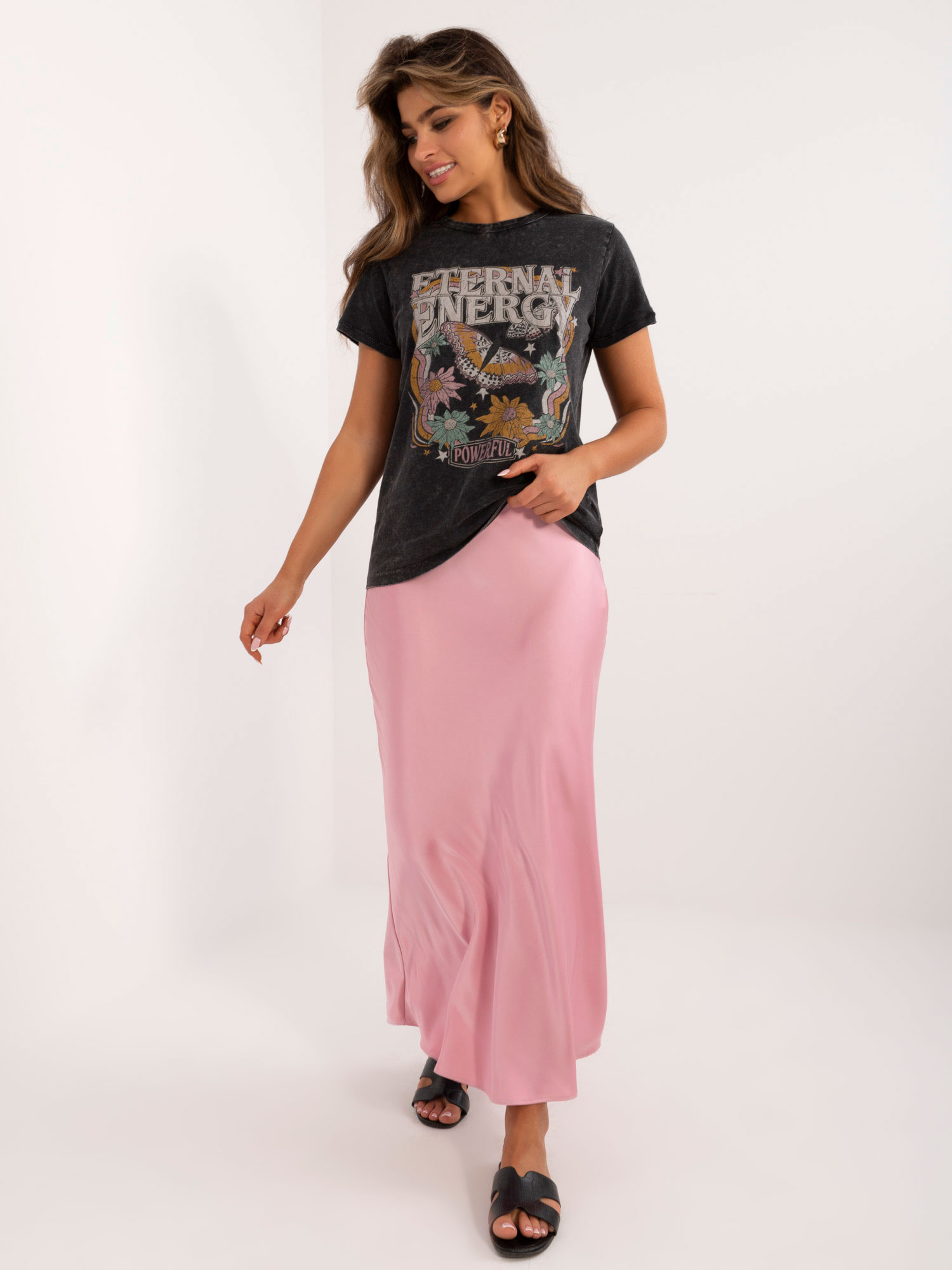Hurt Dunkelgraues Damen T-Shirt aus Baumwolle SUBLEVEL.