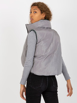 Hurtownia online Ciemnozielona pikowana kamizelka puchowa