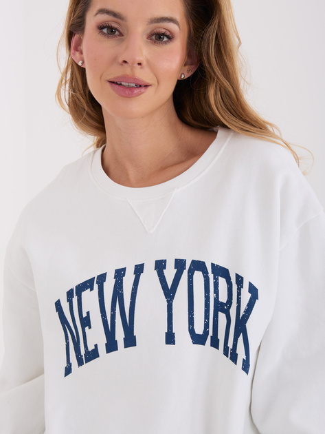 Ecru damska bluza bez kaptura