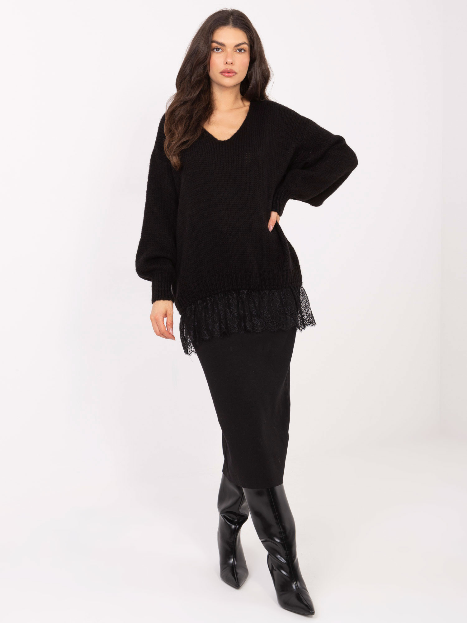 Sweter czarny