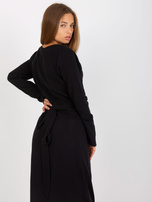 Hurtownia Czarna letnia bluzka na co dzień z muślinu SUBLEVEL 