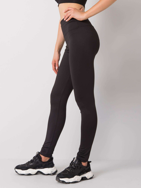 Czarne legginsy sportowe Leffy