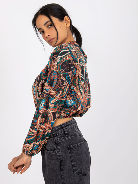 Czarna bluzka z printami Mia