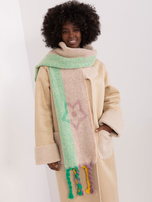 Hurtownia online Zimowy beżowy szal we wzory