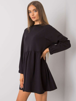 Czarna sukienka z długim rękawem Bellevue