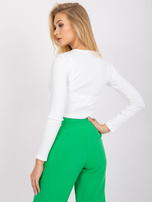 Biała bluzka w prążki Moxie