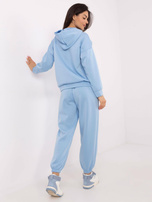 Hurtownia Jasnoniebieski dresowy komplet ze spodniami