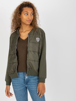 Hurt Khaki damska bluza bomberka z pikowaniem RUE PARIS 