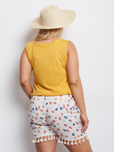 Białe szorty PLUS SIZE Ownership