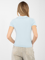 Jasnoniebieska damska koszulka basic 