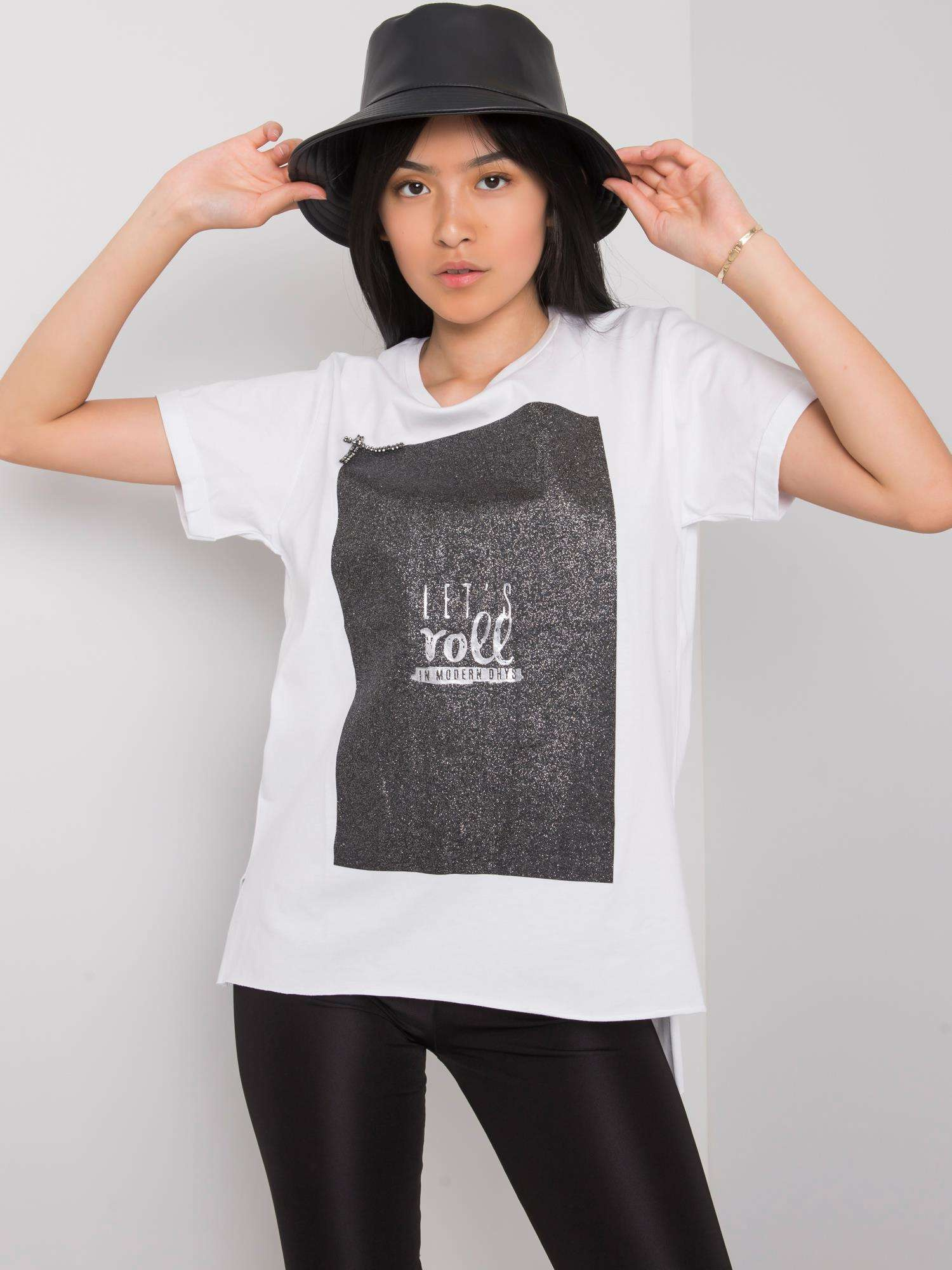 Biały t-shirt Moon