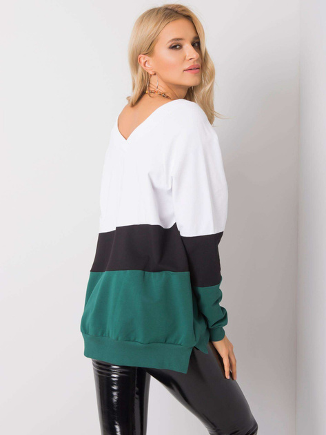 Biało-zielona bluza Lotta RUE PARIS