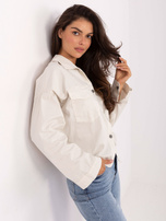 Jasnobeżowa koszula z kieszeniami RUE PARIS 