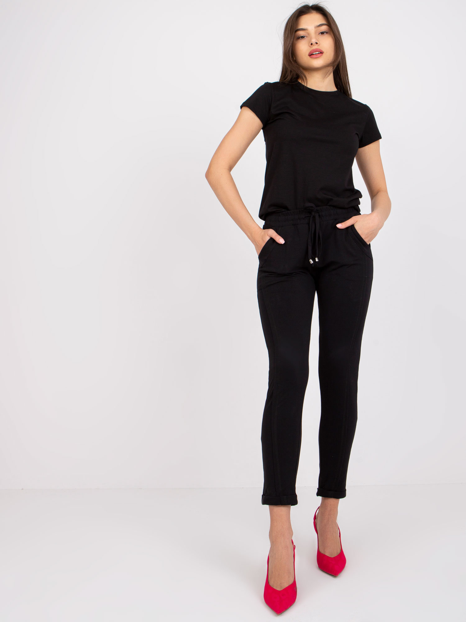 Black pants Approachable.