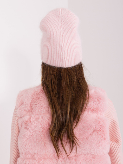 Hurtownia Jasnoróżowa czapka damska zimowa