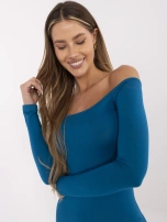 Morska dopasowana sukienka hiszpanka Margaux RUE PARIS 