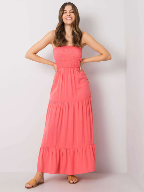 Koralowa sukienka maxi Giuseppina FRESH MADE