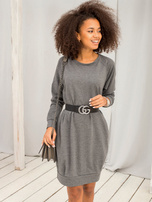Ciemnoszara sukienka Cristine