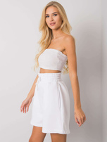 Białe szorty dresowe Larianna