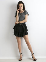 Ciemnoszary melanżowy t-shirt Circle