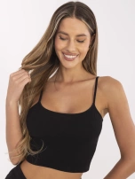 Czarny top na ramiączkach Chelo RUE PARIS 