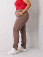 Brown plus size sweatpants Beatriz.