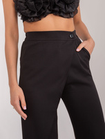 Hurtownia Czarne szerokie spodnie materiałowe