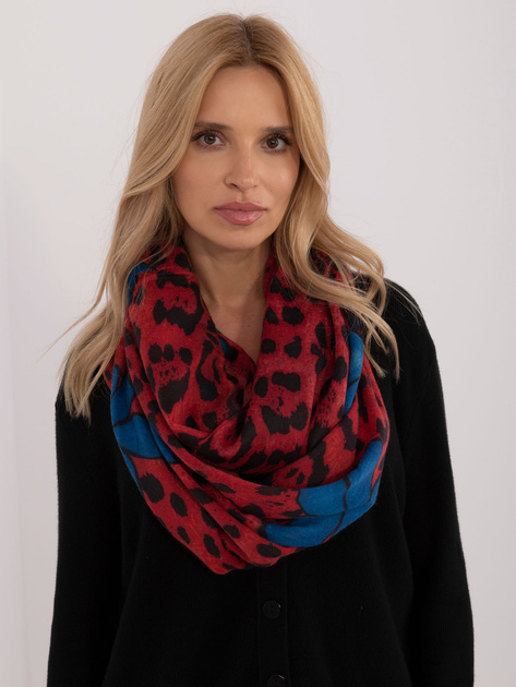 Hurtownia online Czerwony damski komin z wiskozy