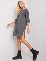 Ciemnoszara sukienka na co dzień Earnestine