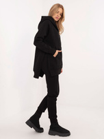 Hurt Czarny dresowy komplet basic z rozpinaną bluzą