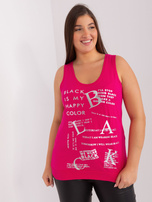 Hurt Fuksjowy top damski plus size