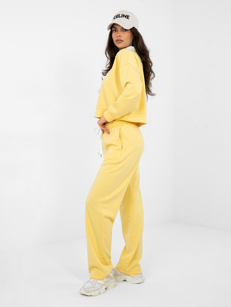 Pastelowy żółty komplet z miękkiego materiału