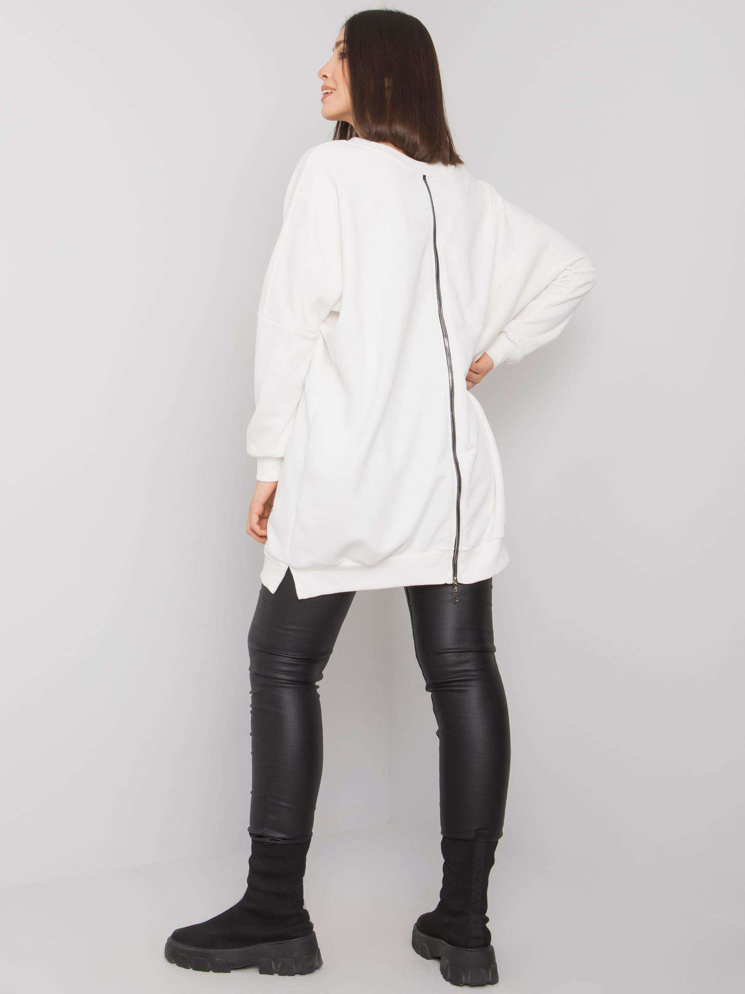 Ecru tunika plus size bawełniana Raella