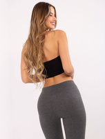 Ciemnoszare legginsy z bawełny BASIC FEEL GOOD 