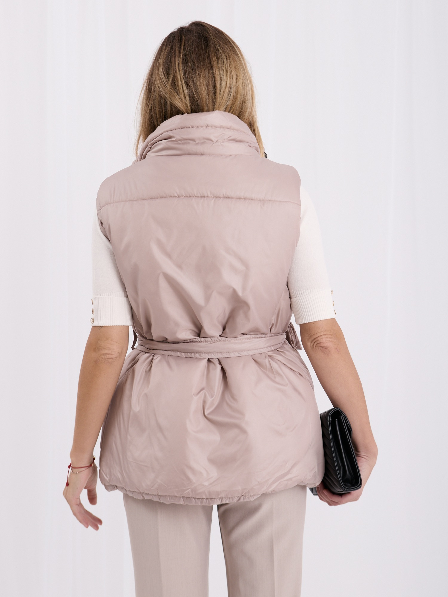 Beige Effie Down Vest