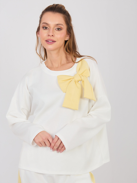 Ecru dresowy komplet z lampasami RUE PARIS