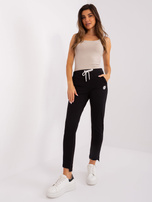 Hurt Czarne damskie spodnie dresowe z bawełny