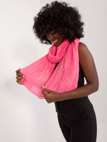 Hurtownia Różowa damska chusta z wiskozy