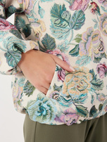 Zielona przejściowa kurtka typu balloon