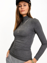 RUE PARIS Ciemnoszara bluzka Cassie