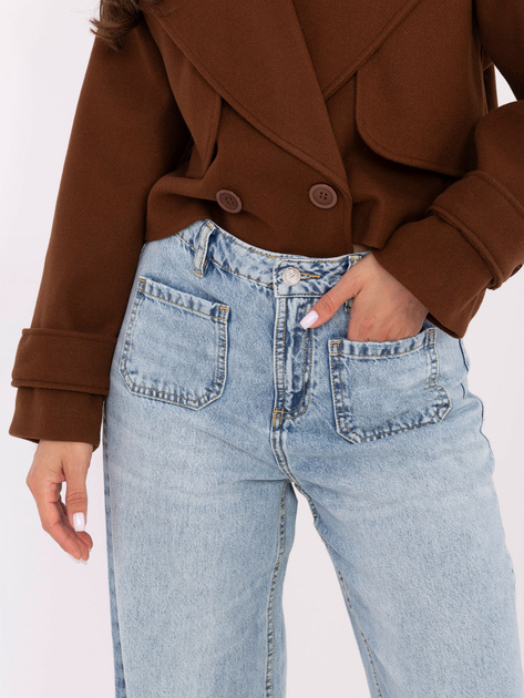 Jasnoniebieskie jeansy z szeroką nogawką SUBLEVEL