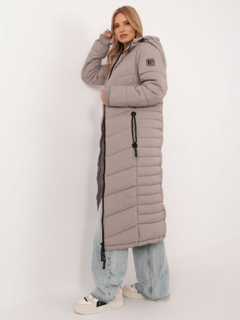 Hurt Ciemnobeżowa puchowa kurtka zimowa SUBLEVEL