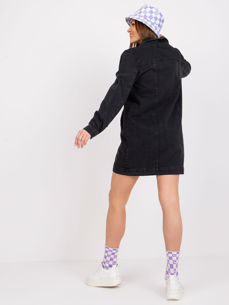 Grafitowa kurtka jeansowa z kieszeniami Salome RUE PARIS