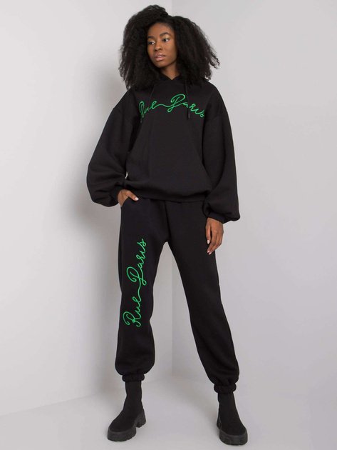 Czarny komplet dwuczęściowy z bawełny Lily RUE PARIS