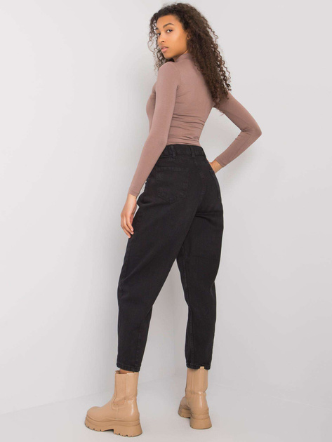 Czarne spodnie jeansowe mom Oakville