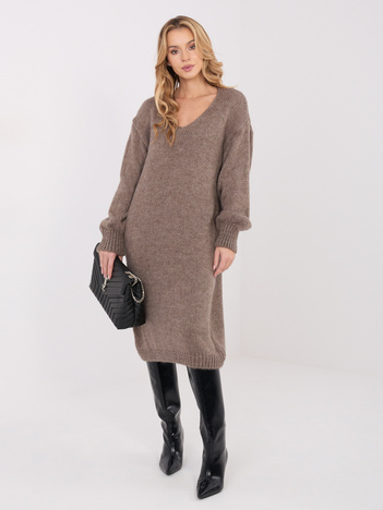 Fango sweterkowa sukienka z domieszką moheru